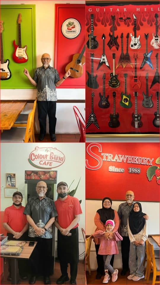 Image from: #EiTahuTak | Stawberry Fields Cyberjaya (which has outlets in PJ & Glenmarie) is distinguished as a "color blind" cafe