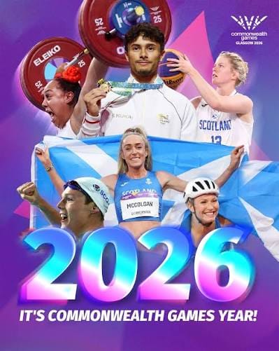 Image from: The 2026 Commonwealth Games a multi-sport event across four main venues taking place in a single city Glasgow, Scotland