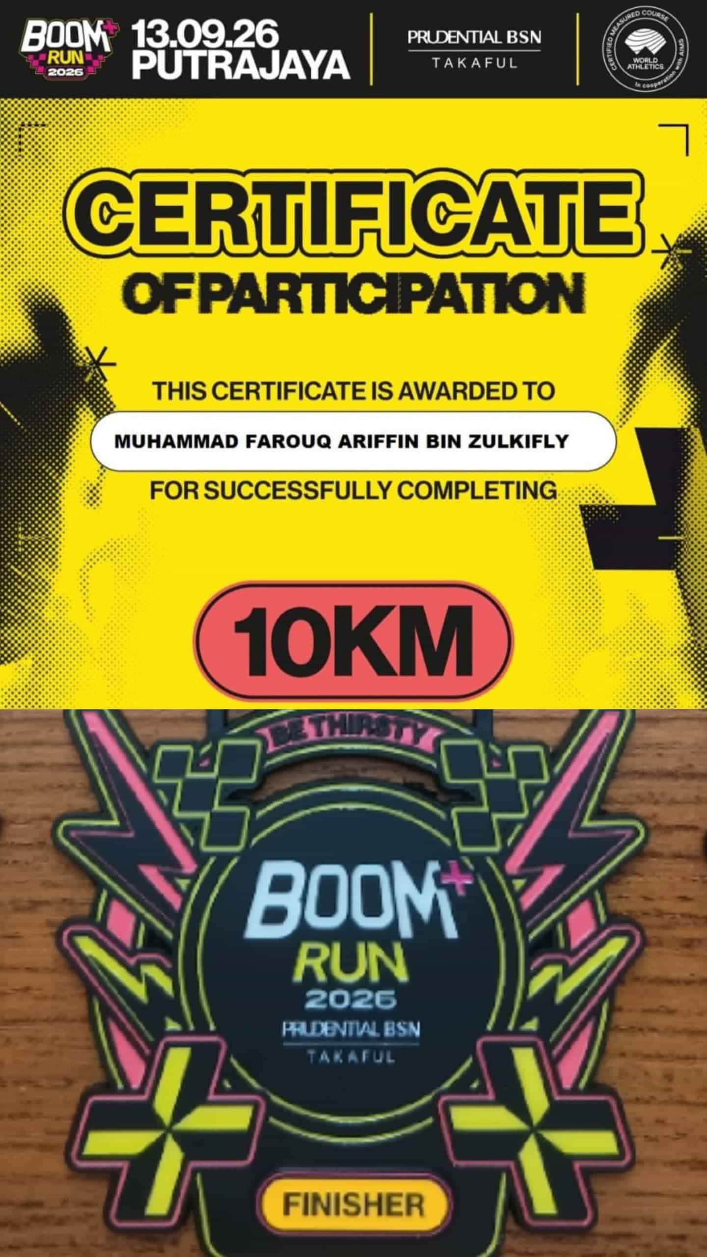 Image from: The BOOM+Run 2026 Powered by Prudential (Pru)-Bank Simpanan Nasional (BSN) held nearby the Palace of Justice Putrajaya