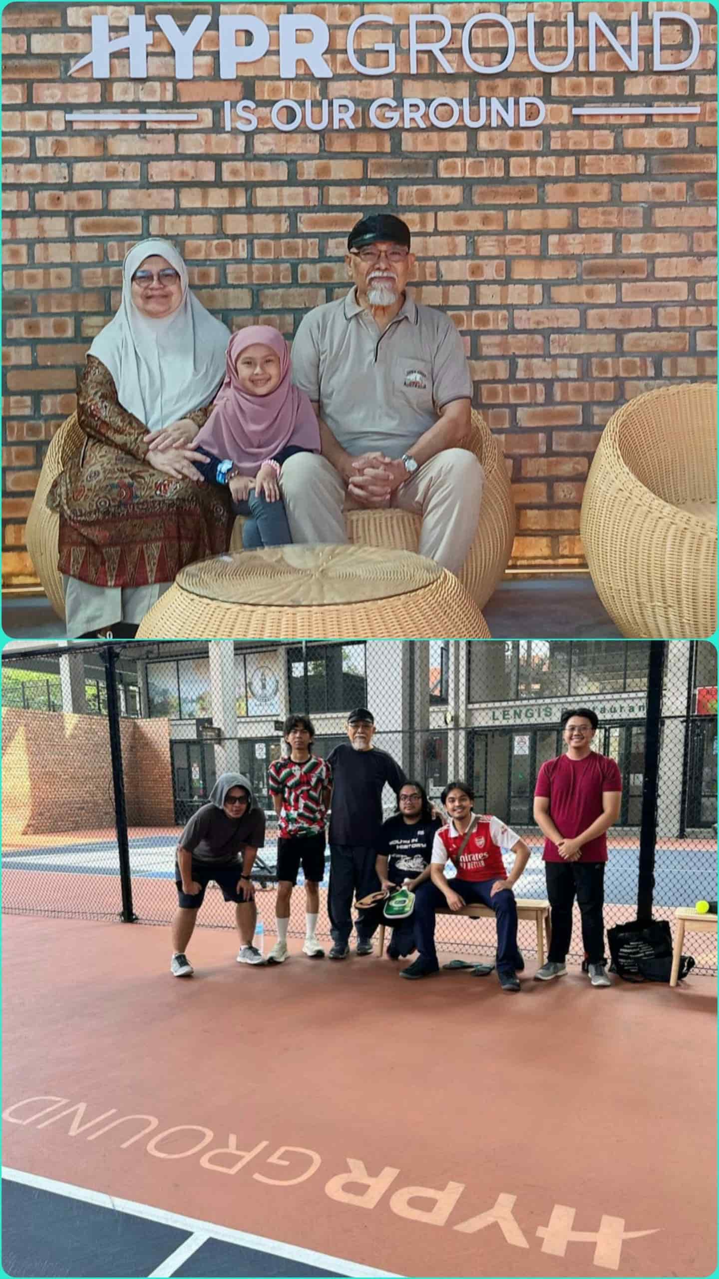 Image from: #JomFit | My children & friends enjoy playing pickleball match, they encouraged me to join for physical health benefits