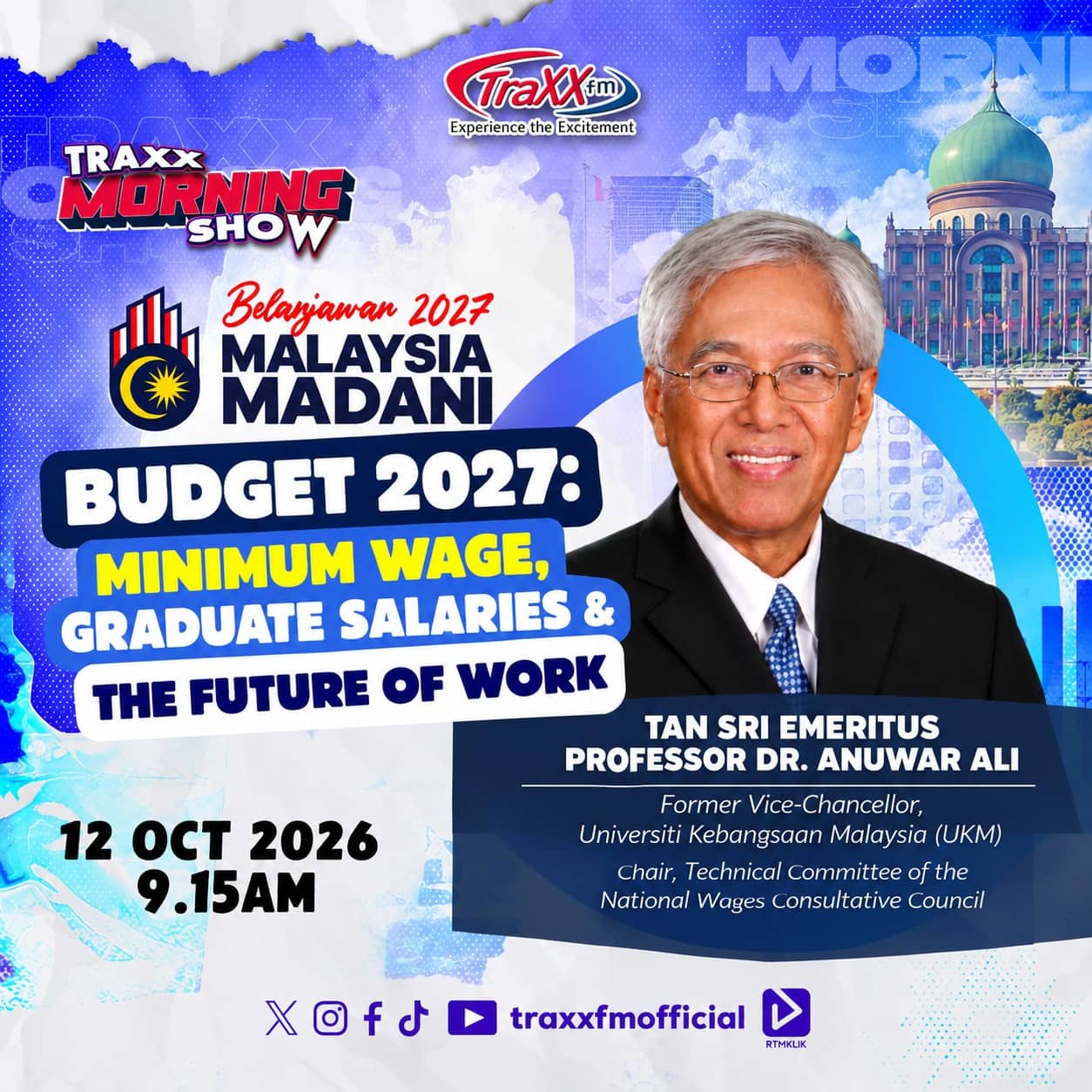 Image from: #Budget2027 | A minimum monthly wage of RM2500 for graduates & semi-skilled workers as part to Malaysia's wage framework