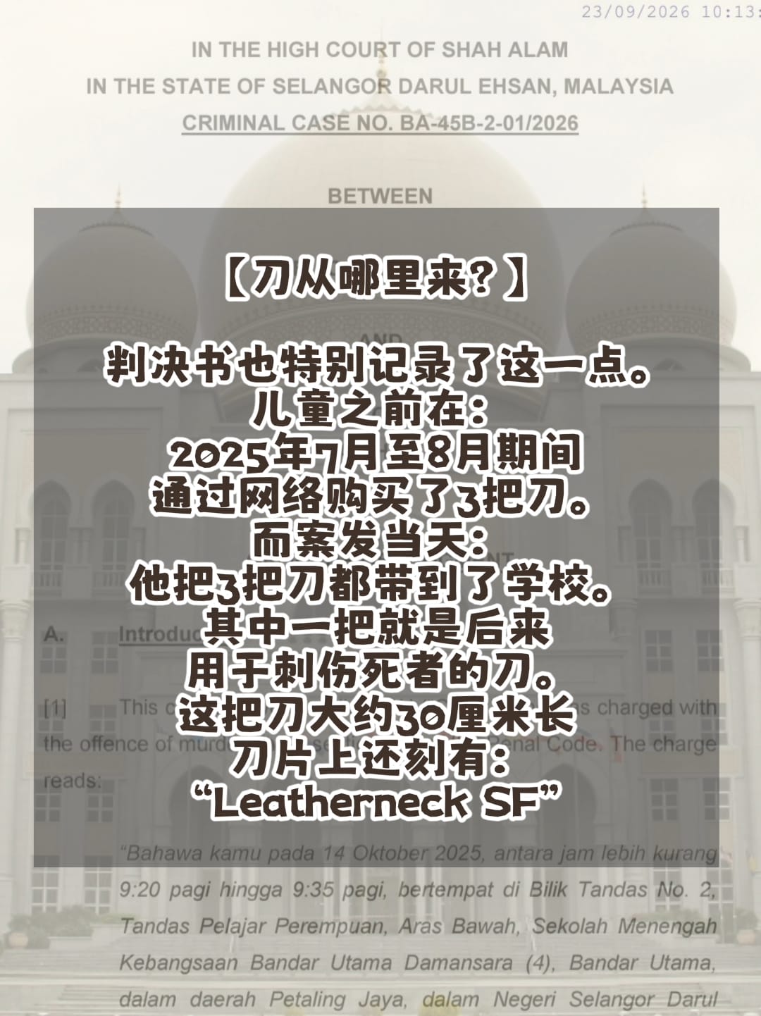 Image from: 「万达镇校园命案，判决书到底说了什么？」Part 1