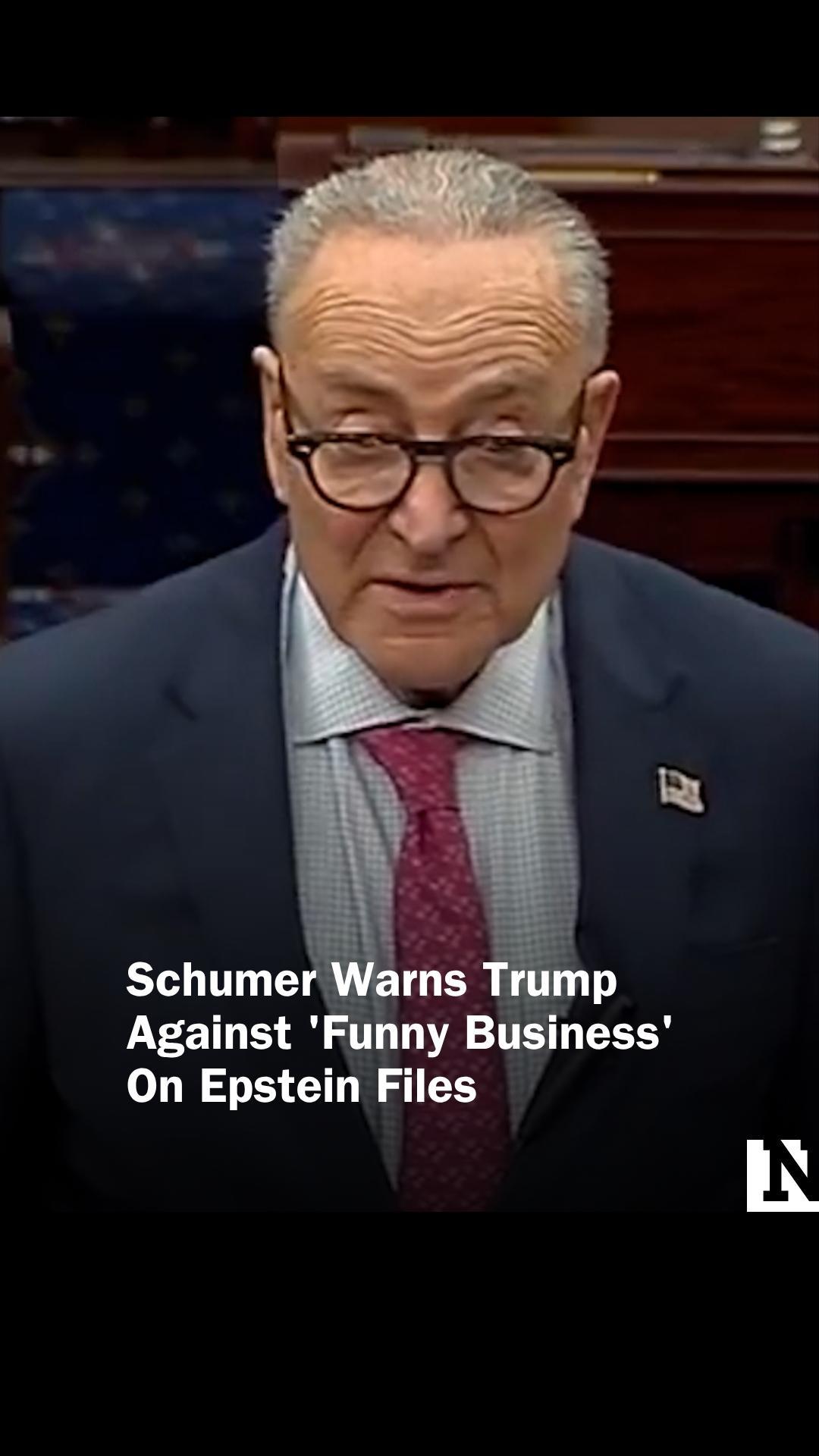 Senate Minority Leader Chuck Schumer warned President Donald Trump ...