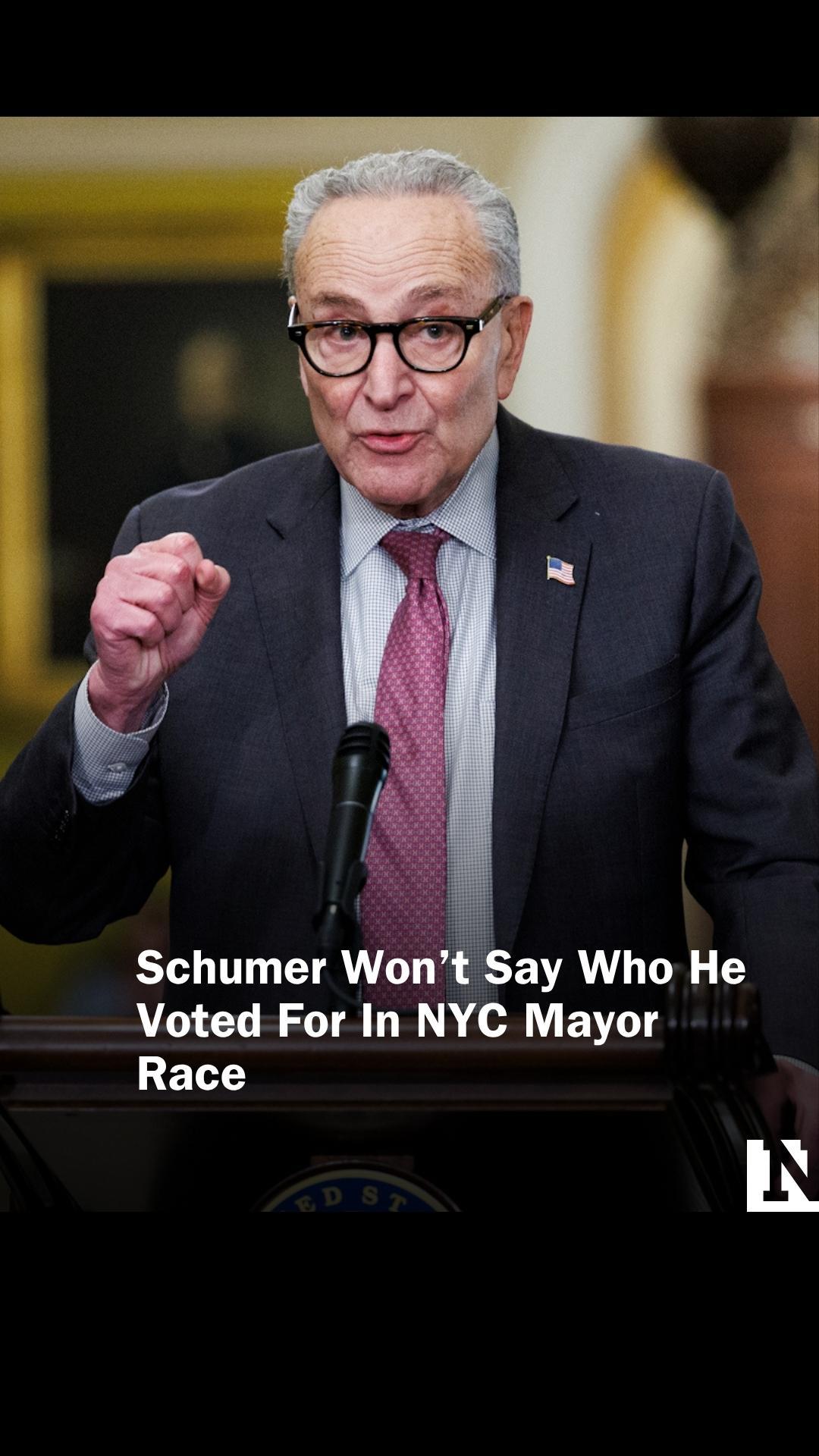 New York Senator and Senate Minority Leader Chuck Schumer declined to ...