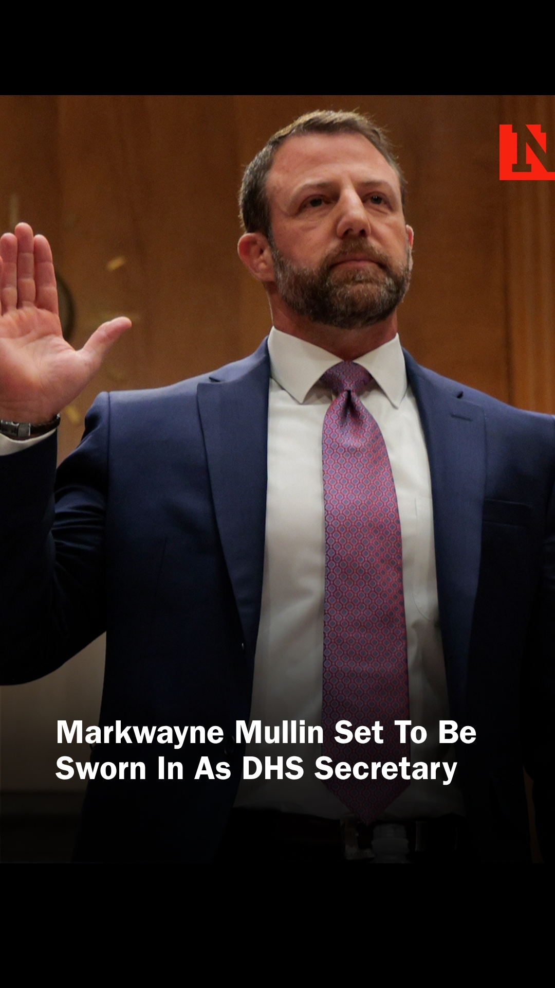 Republican Oklahoma Senator Markwayne Mullin will be sworn in as the ...