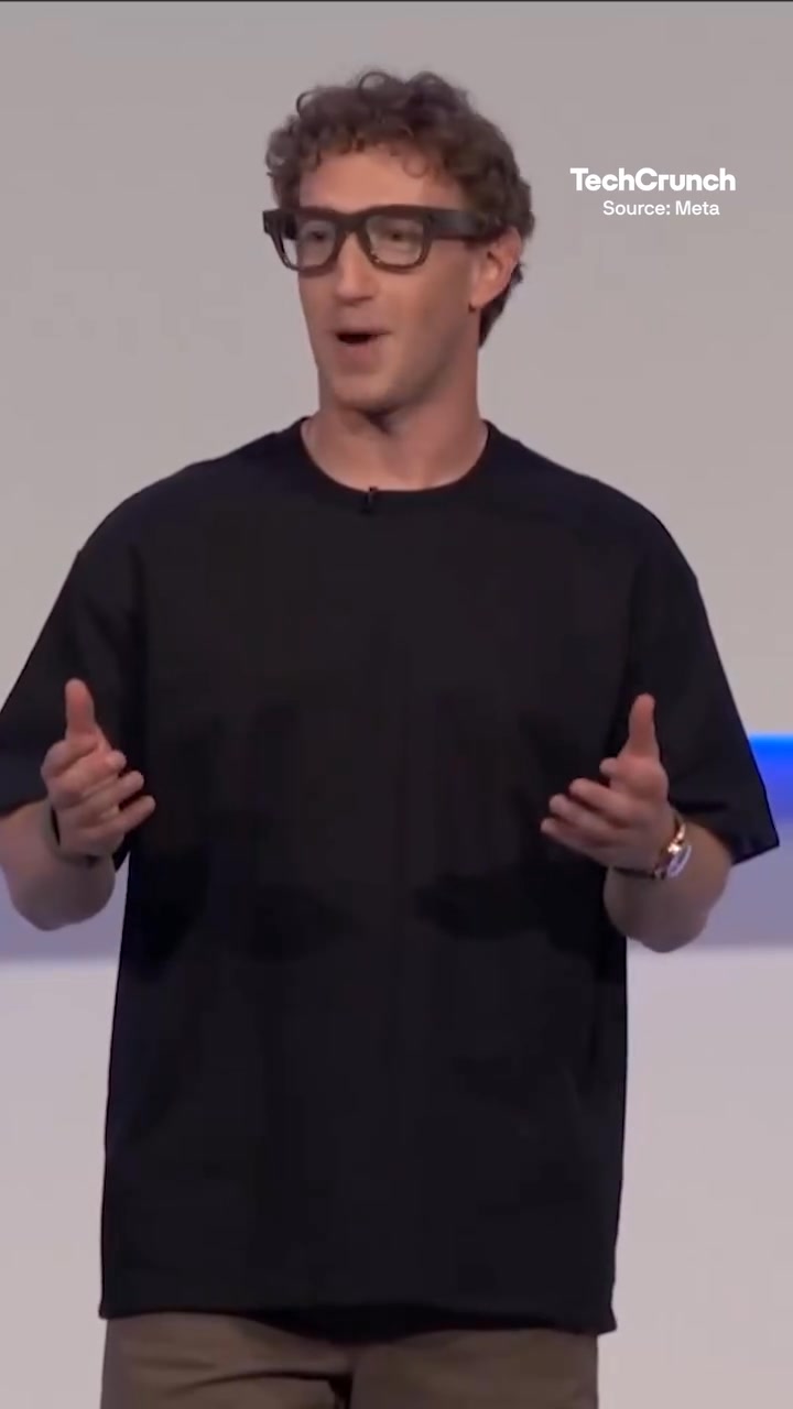 Watch Mark Zuckerberg reveal the Meta Ray-Ban Display, which feature a ...