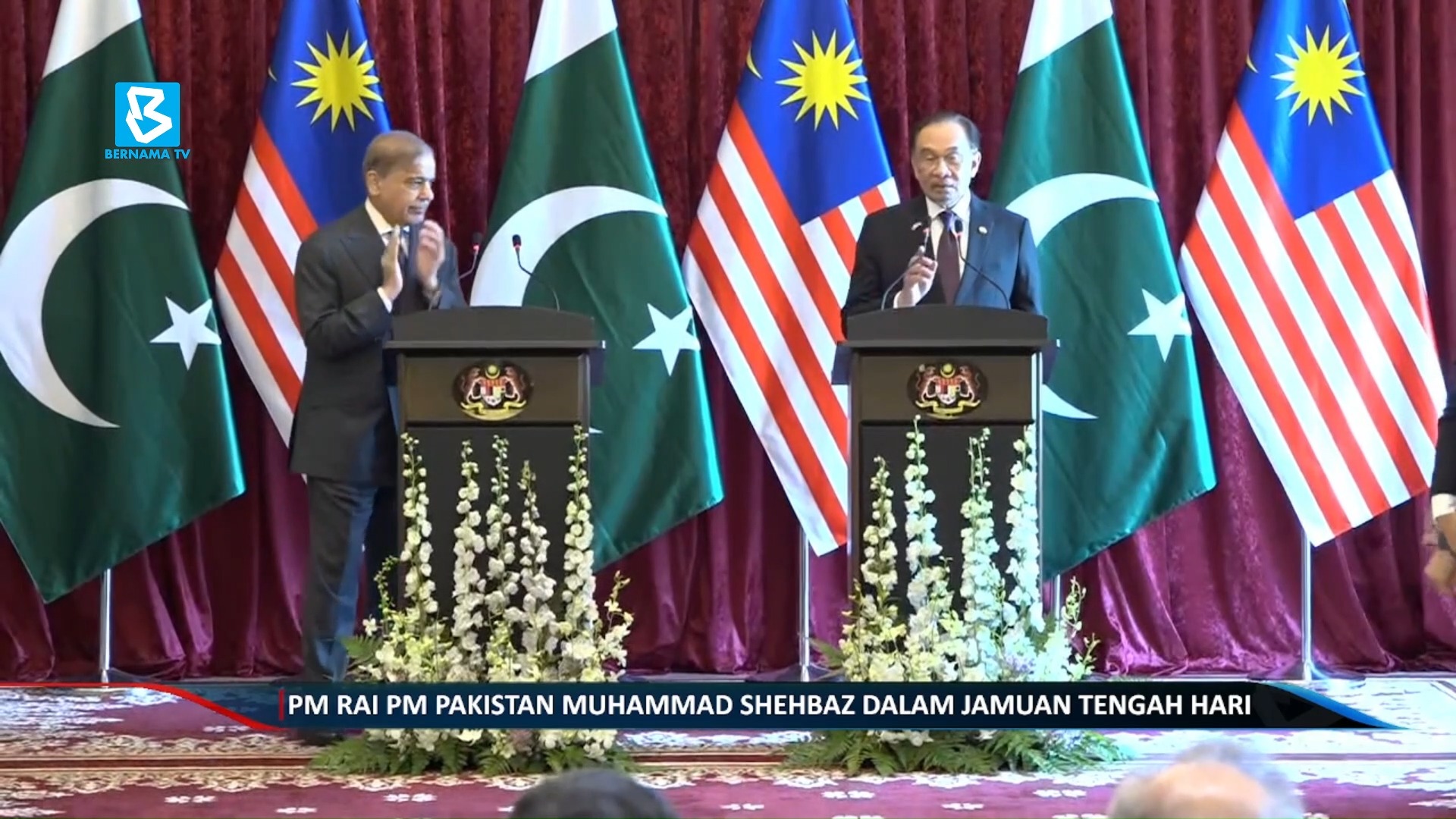 PM rai PM Pakistan Muhammad Shehbaz dalam jamuan tengah hari - Newswav