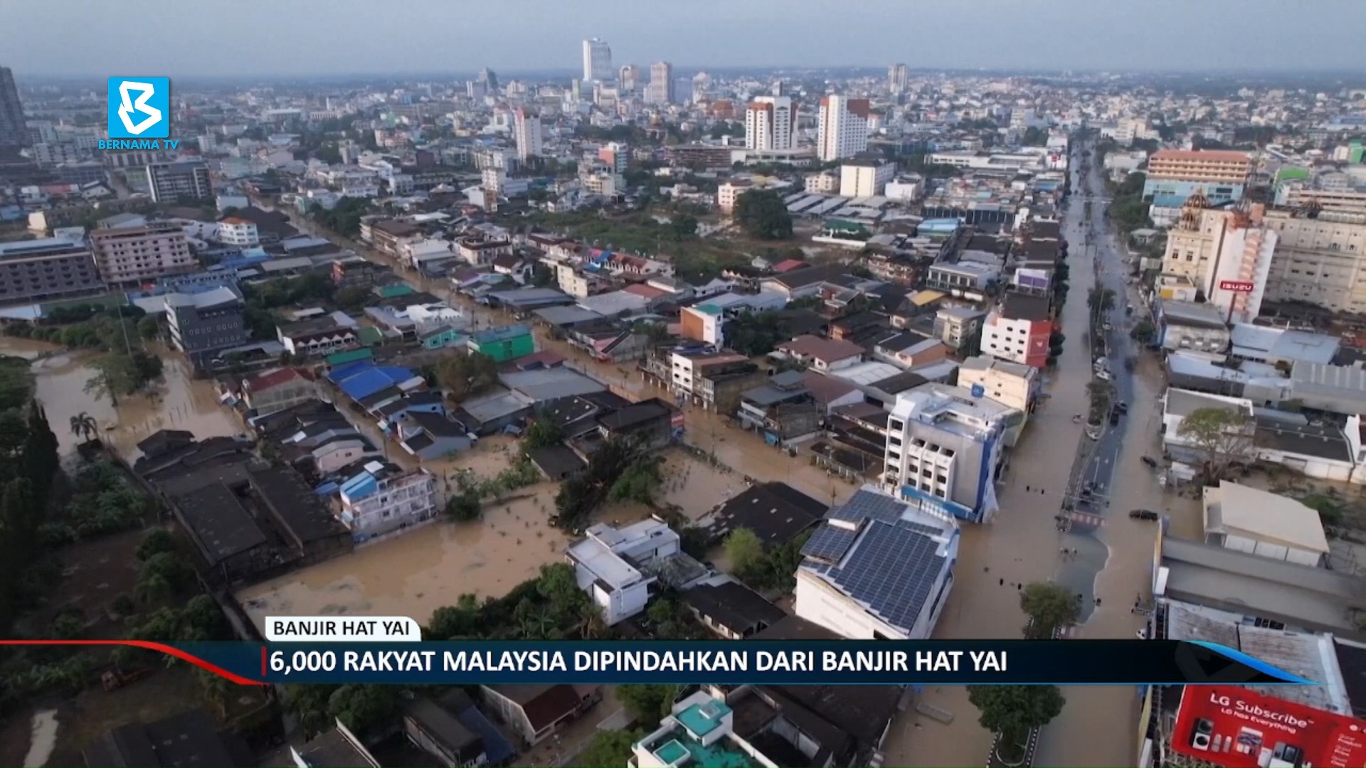 6,000 rakyat Malaysia dipindahkan dari banjir Hat Yai