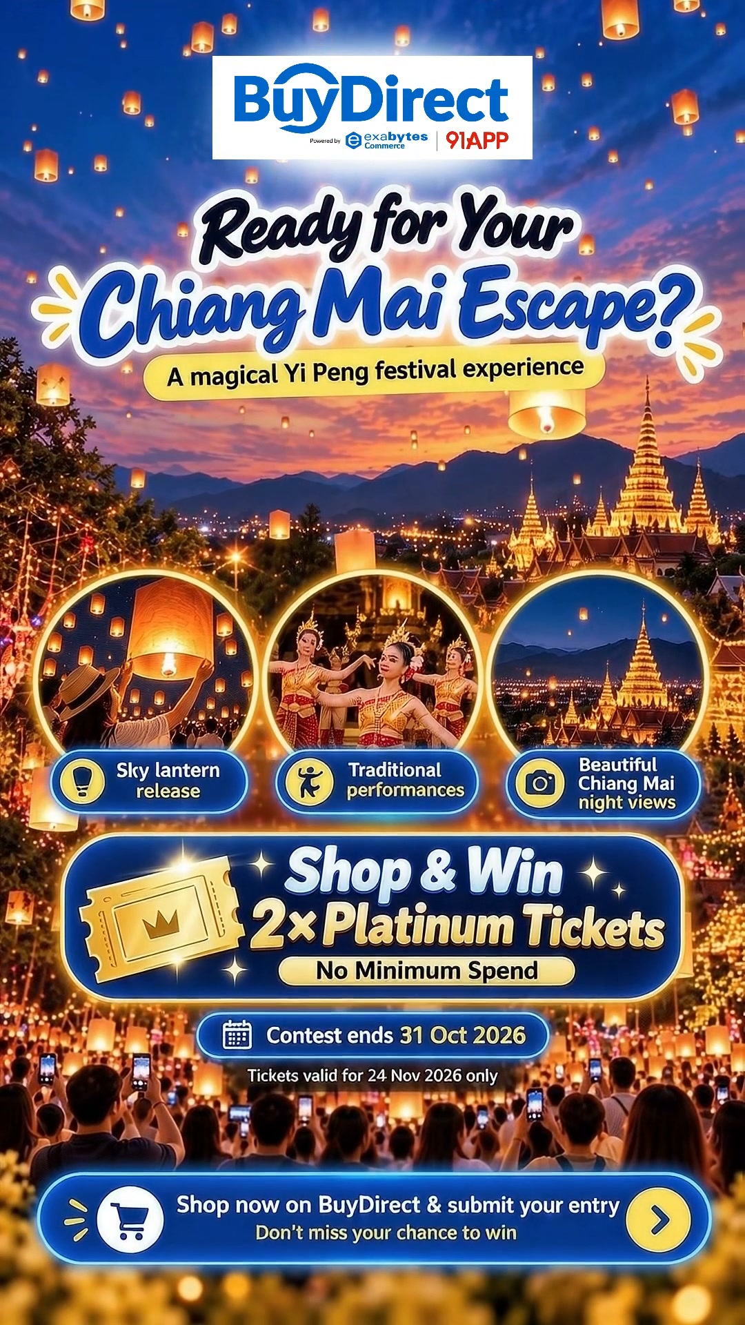 Experience the beautiful Chiang Mai night views, traditional ...