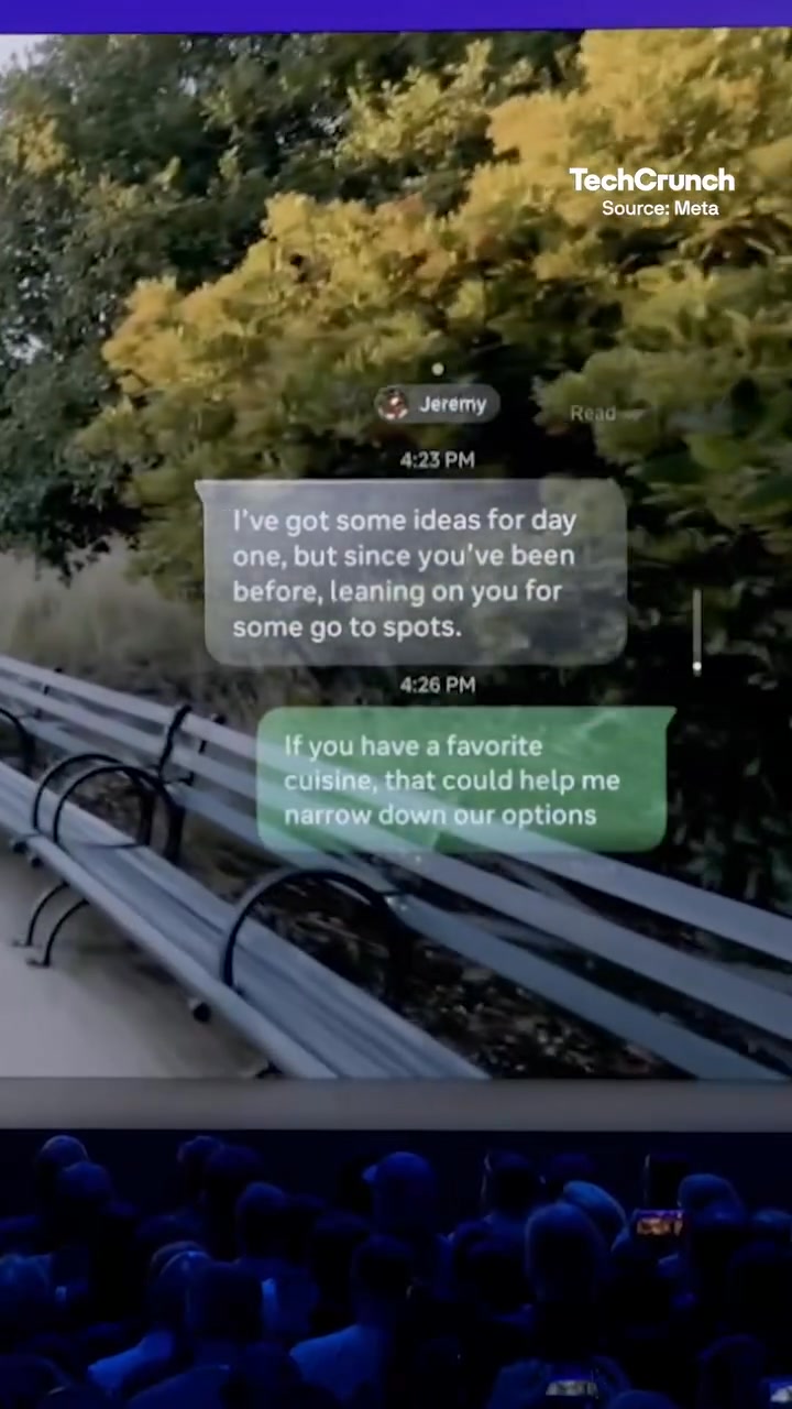 Watch Mark Zuckerberg reveal the Meta Ray-Ban Display, which feature a ...