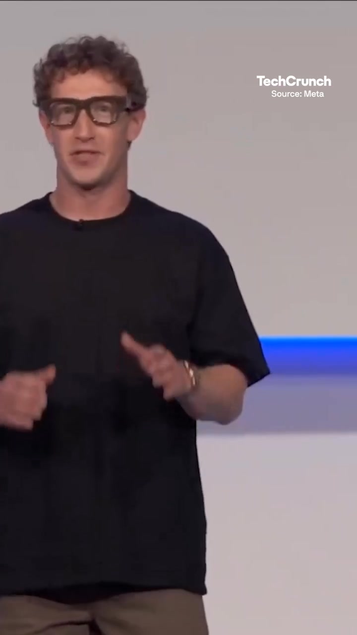 Watch Mark Zuckerberg reveal the Meta Ray-Ban Display, which feature a ...