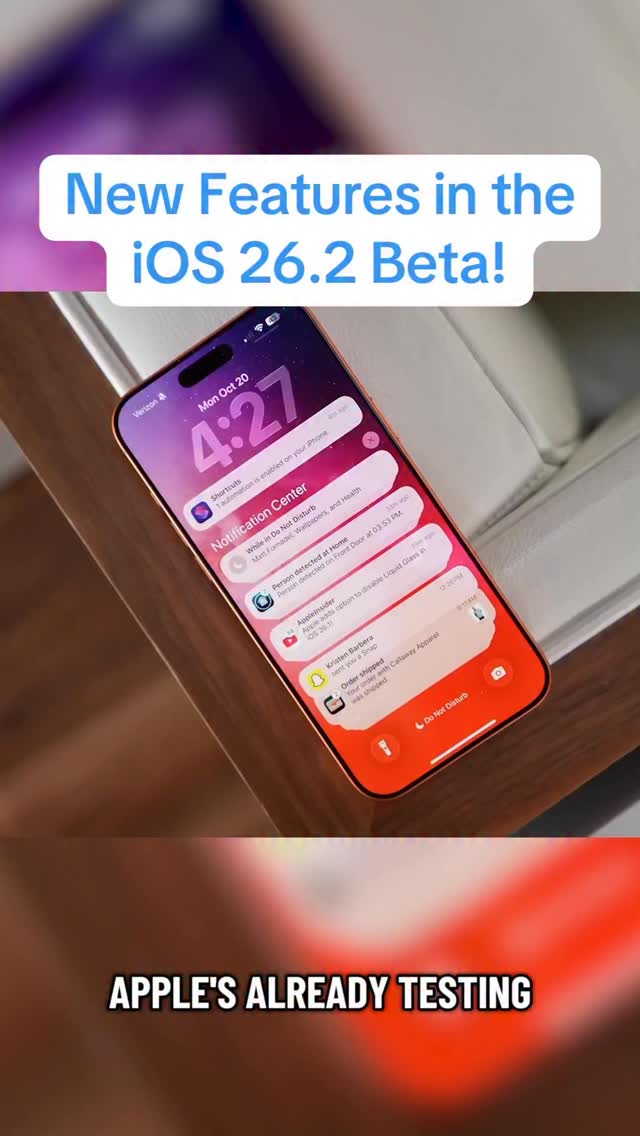 iOS 26.2 beta 1 is here with more Liquid Glass customization, alarms ...