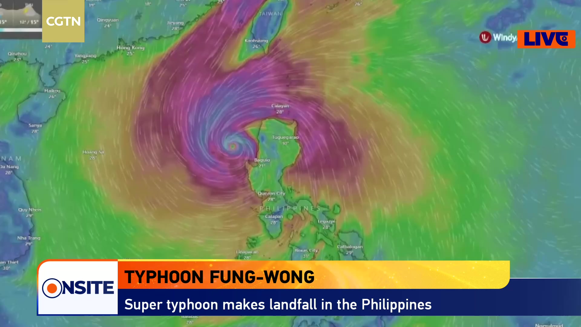 Live: Latest view of Navotas City as Typhoon Fung-wong blows away from ...