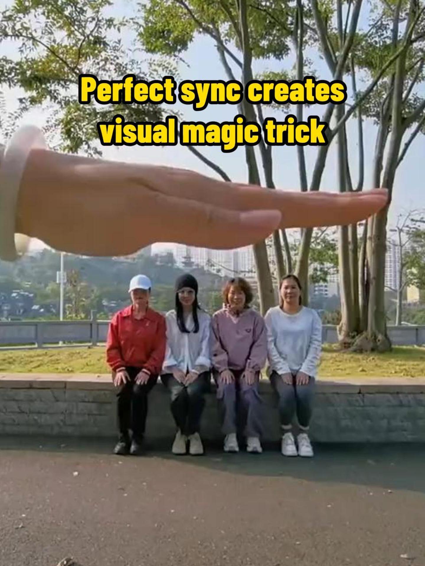 How perfect sync creates a visual magic trick