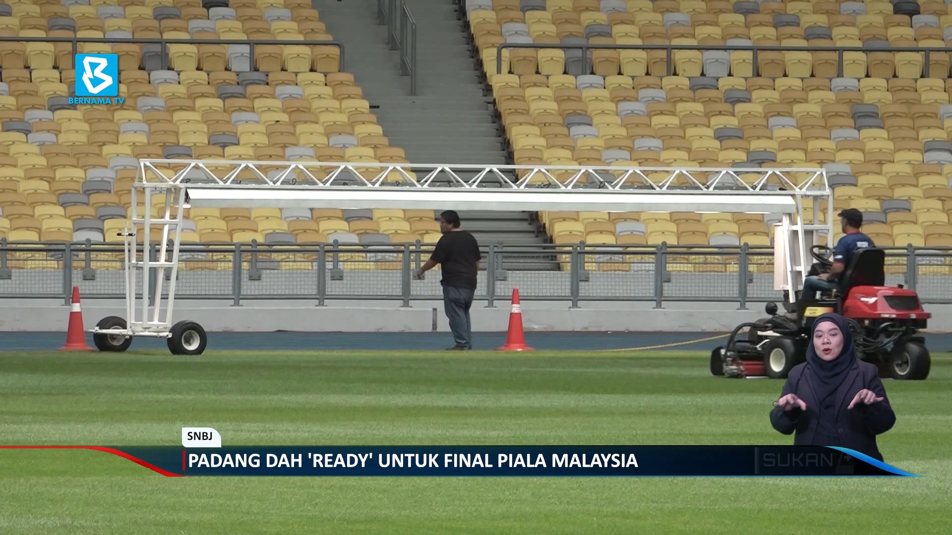 Padang dah 'ready' untuk final Piala Malaysia.