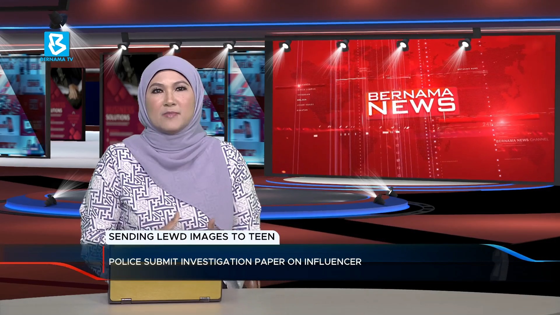 Sending lewd images to teen Police